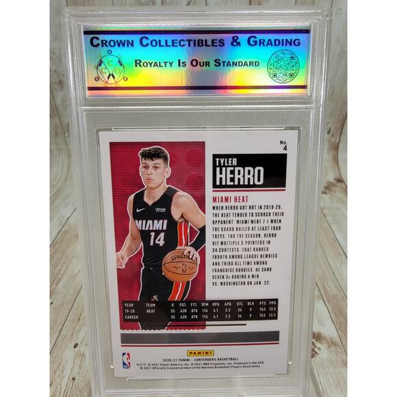 2020-21 Panini Contenders Tyler Herro Season Ticket Miami Heat #4 - Picture 2 of 5